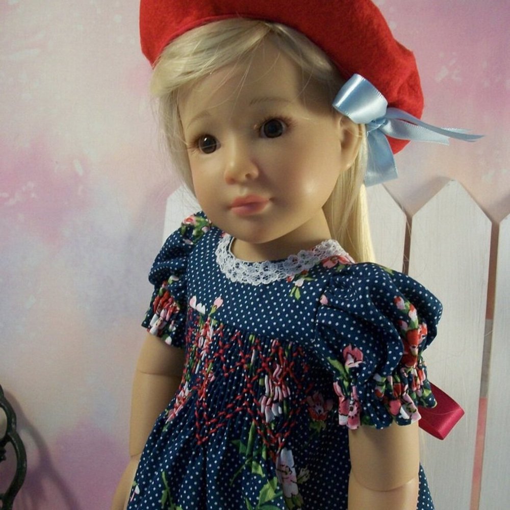 18" Smocked Dress, Hat